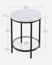 Coffee Table – Particleboard and Glass – Modern Minimalist – 2-Tier Design