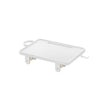 Bedside Table – MDF – Black – Adjustable Clamps with Hanging Tray and Cup Holder