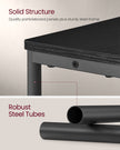 3-Tier Slim Side Table – Wood – Ebony Black and Ink Black – Charging Station and Magazine Rack