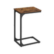 C-Shaped Side Table – Metal – Industrial Gray – Versatile for Living Room and Bedroom