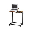 Side Table – Steel Frame – Rustic Brown and Black – Tilting Top