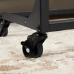 Side Table – Steel Frame – Rustic Brown and Black – Tilting Top