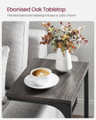 C-Shaped Side Table – Ebonised Oak and Metal – Black – Industrial Design