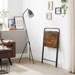 Folding Side Table – Wood – Rustic Brown – Space-Saving Design for Small Spaces
