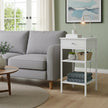 Nightstand – Wood and Metal – Rustic Brown and Black – Space-Saving with Drawer and 2 Storage Shelves