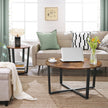 Round Sofa Table – Iron – Rustic Brown – Stable Industrial Design