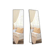 Full Length Mirror – Aluminium Alloy – Pale Gold – Rectangle with Stand 160 x 50 cm