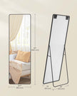 Full Length Mirror – Aluminium Alloy – Ink Black – Stand Accessory