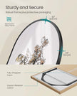 Full Length Mirror – Aluminium Alloy – Ink Black – Arched with Stand