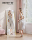 Full Body Mirror - 63L x 19.7W - Tempered Glass - Aluminium Alloy Frame - Standing Design