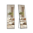 Full Body Mirror - 63L x 19.7W - Tempered Glass - Aluminium Alloy Frame - Standing Design