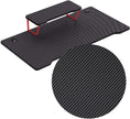 Gaming Desk – Steel – Black and Red – Multifunctional with Monitor Stand, Cup Holder, and Headphone Hook
