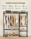 Open Wardrobe Clothing Rack - 7 Shelves - Steel - 2 Clothes Rails - Max Load 238 lb
