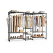 Open Wardrobe Clothing Rack - 7 Shelves - Steel - 2 Clothes Rails - Max Load 238 lb