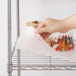 Bathroom Shelf – Metal – Silver – Sturdy Storage Rack with Removable Hooks and Expandable Design