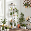 5-Tier Metal Storage Unit – Metal – Black – Adjustable Shelves with Hooks