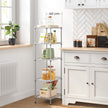 Metal Shelving Unit – Metal – Black – Adjustable Shelves with Hooks and High Load Capacity