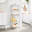 Metal Shelving Unit – Metal – Black – Adjustable Shelves with Hooks and High Load Capacity