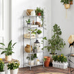 Metal Shelving Unit – Metal – Black – Adjustable Shelves with Hooks and High Load Capacity