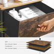 Drawer Storage Unit – Fabric – Light Grey and White – Slim Design with Metal Frame
