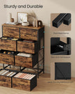 Fabric Storage Unit – Steel and MDF – Ink Black and Ebony Black – 8 Drawer Design