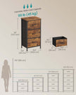 3-Drawer Chest – Non-Woven Fabric and Steel – Ink Black and Ebony Black – Versatile Storage Solution