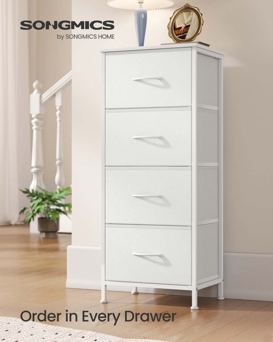 Fabric Drawer Storage Unit – Non-Woven Fabric & MDF – Ink Black & Ebony Black – 2 Drawers