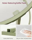 Round Side Table – Tempered Glass – Steel Frame – Versatile for Living Room and Balcony