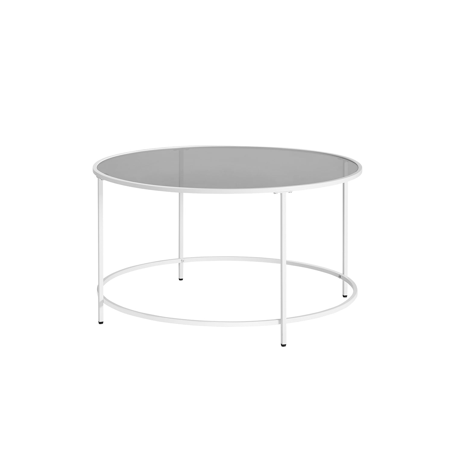 Round Coffee Table – Tempered Glass – Gold – Stable Metal Frame
