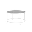 Round Coffee Table – Tempered Glass – Gold – Stable Metal Frame