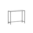 Console Table – Tempered Glass – Golden – Adjustable Legs and Sturdy Metal Frame