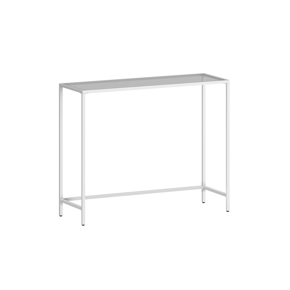 Console Table – Tempered Glass – Modern – Adjustable Legs