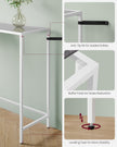 Console Table – Tempered Glass – Modern – Adjustable Legs