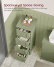Bathroom Storage Cabinet – Wood – Laurel Green – Freestanding with 4 Drawers