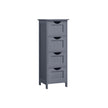 Bathroom Floor Storage Cabinet – MDF – Slate Grey – Freestanding with 4 Drawers