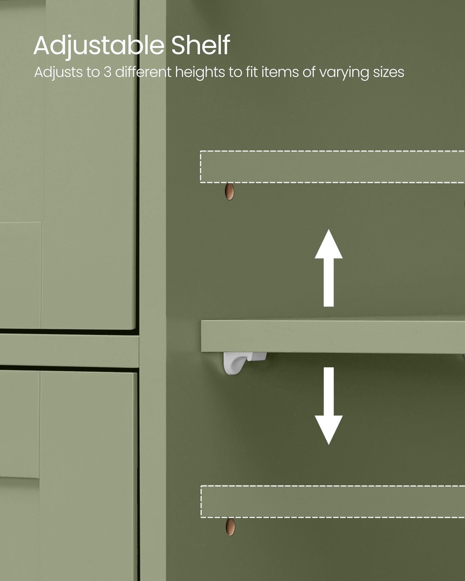 Bathroom Storage Unit – Wood – White – 4 Drawers and 1 Wardrobe Compartment