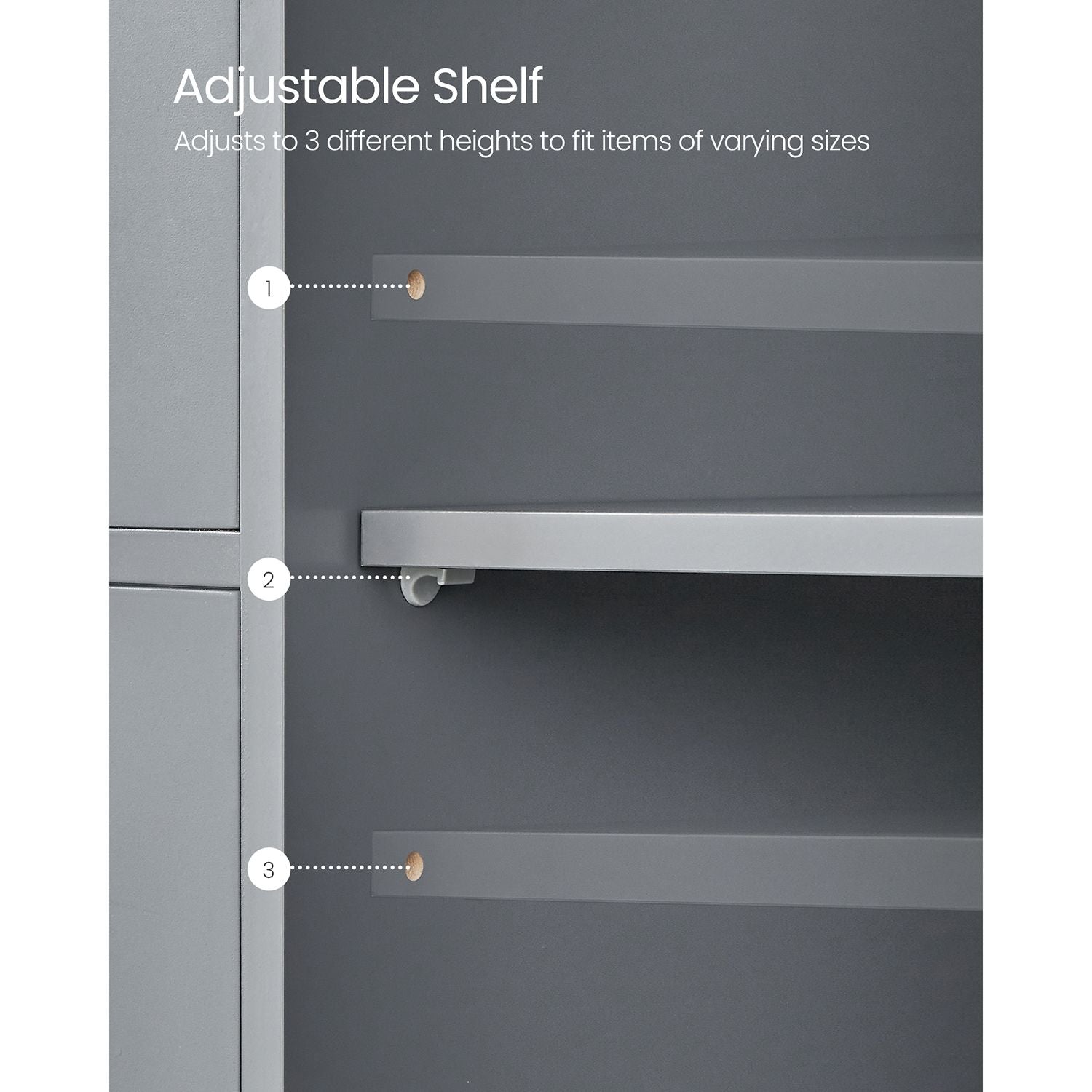 Bathroom Floor Storage Cabinet – Wood – White – Features 4 Drawers and 1 Wardrobe Compartment