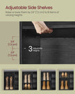 Shoe Bench – Wood – Ebony Black – Padded Seat with 9 Compartment Storage