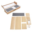 Shoe Bench – Wooden – White – 10 Compartments with Seat Cushion