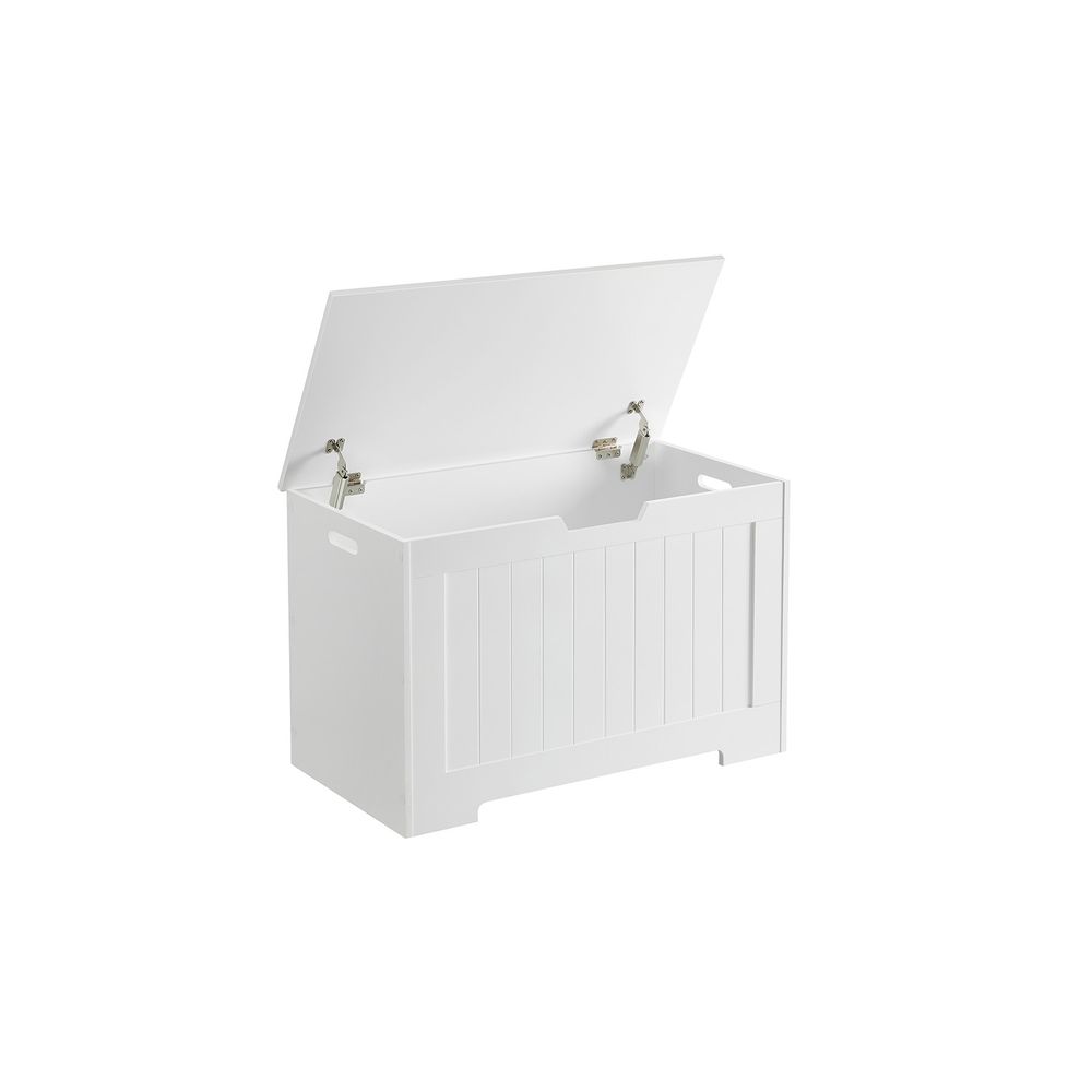 Storage Bench – MDF – White – Large Capacity for Shoes and Toys