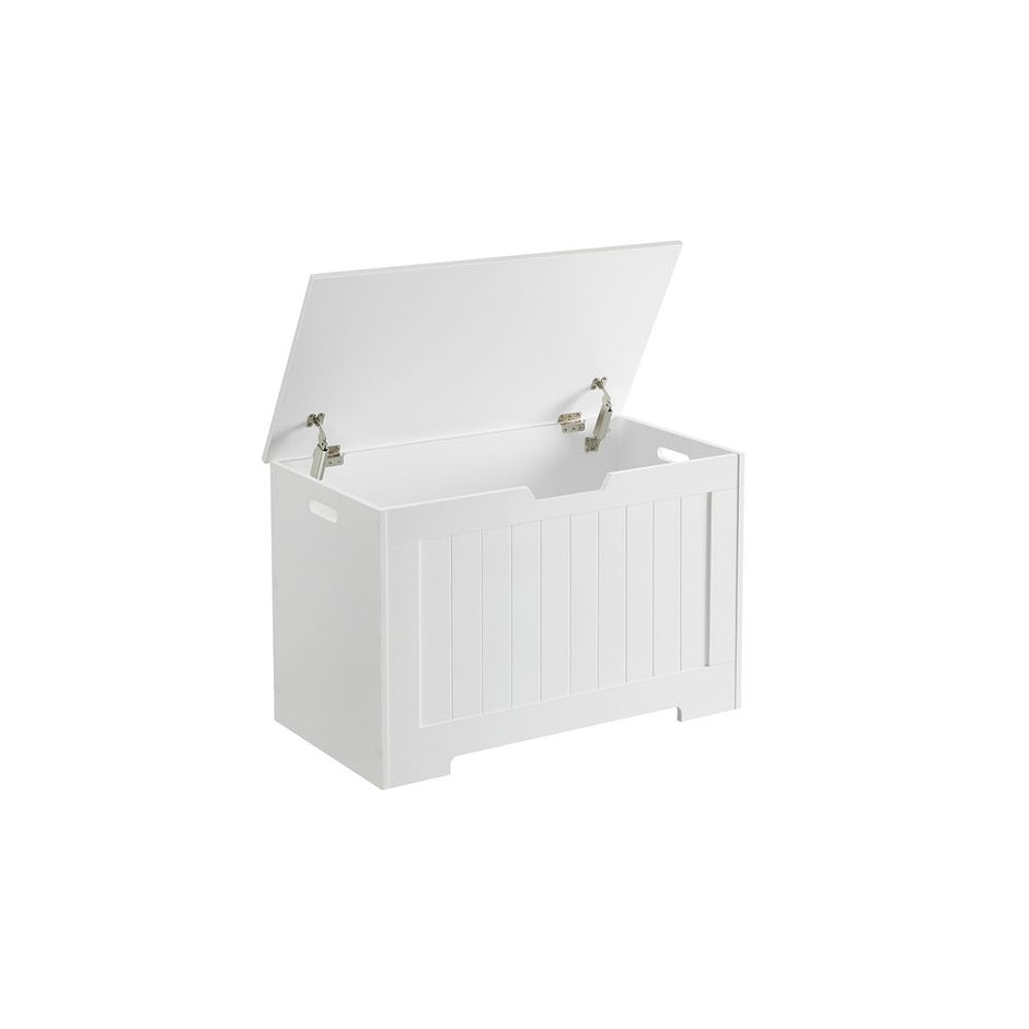 Storage Bench – MDF – White – Large Capacity for Shoes and Toys