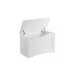 Storage Bench – MDF – White – Large Capacity for Shoes and Toys