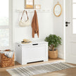 Storage Bench – MDF – White – Large Capacity for Shoes and Toys