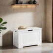 Entryway Storage Cabinet – MDF – White – Multi-functional Shoe Bench and Toy Box