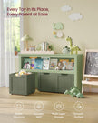 Toy Storage Unit – Wood – White – Mobile with 3 Drawers