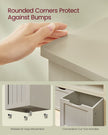 Toy Storage Unit – Engineered Wood – Sand Beige – Mobile Design with 3 Drawers