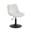 Dressing Table Chair - Adjustable Height - Foam and Fabric - 360° Swivel - Backrest Support