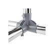 Adjustable Garment Rack – Stainless Steel – Grey – With Wheels and Additional Coat Hooks
