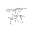 2-Level Clothes Drying Rack – Metal – Adjustable Height – Foldable and Free-Standing