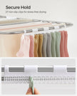 2-Level Clothes Drying Rack – Metal – Adjustable Height – Foldable and Free-Standing